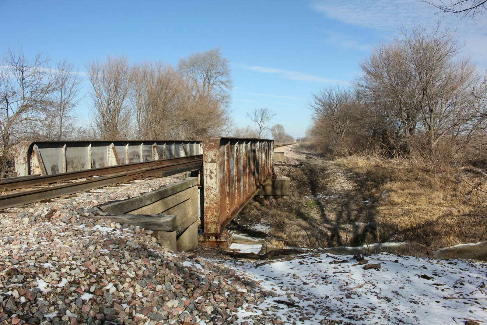 Looking east